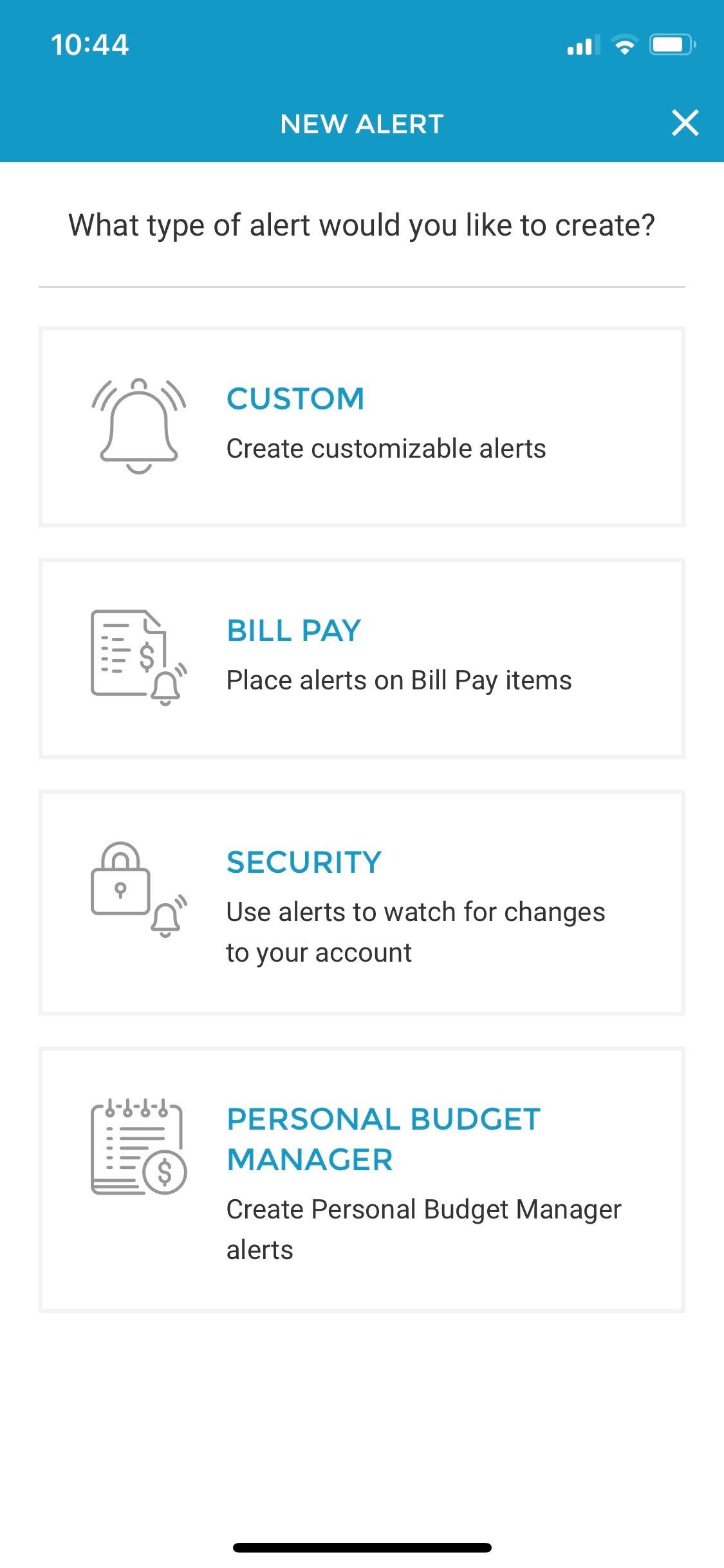 Manage Account Alerts INB